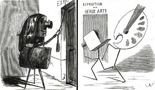 NADAR TWO cartoons 1857